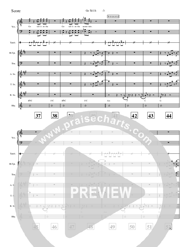 Go Tell It Conductor's Score (Aaron Shust)