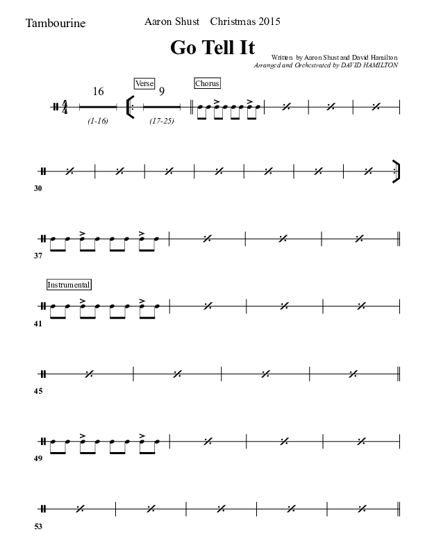 Go Tell It Tambourine (Aaron Shust)