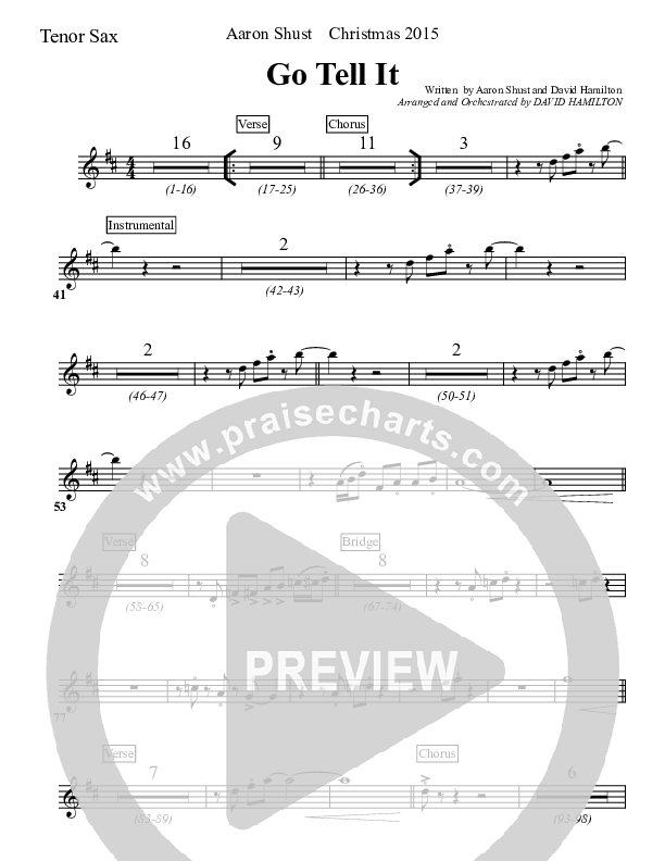 Go Tell It Tenor Sax 2 (Aaron Shust)