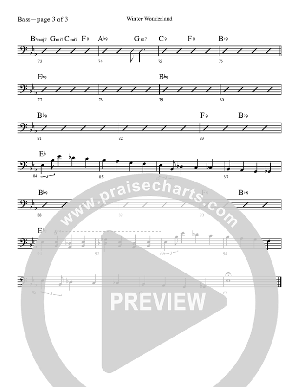 Winter Wonderland Double Bass (Ray Charles)