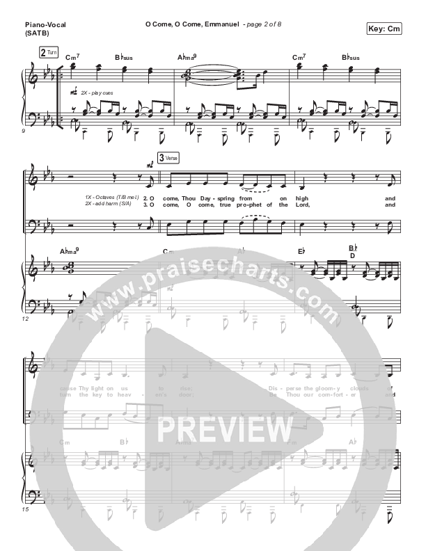 O Come O Come Emmanuel Piano/Vocal & Lead (Sovereign Grace)