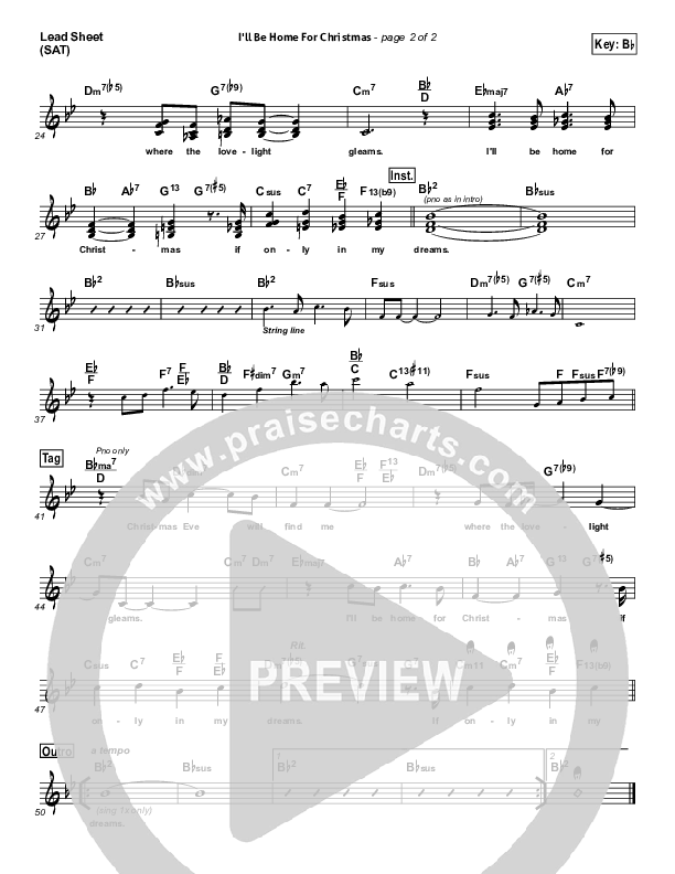 I'll Be Home For Christmas Lead (SAT) (Josh Groban)