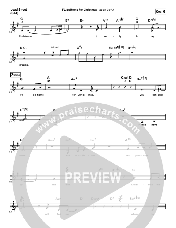 I'll Be Home For Christmas Lead (SAT) (Michael Buble)