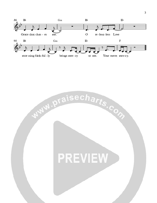 Relentless Love Lead Sheet (Antioch Live)