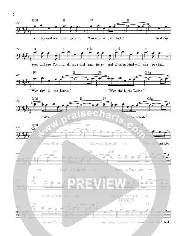 Worthy Is The Lamb Lead Sheet (Antioch Live)