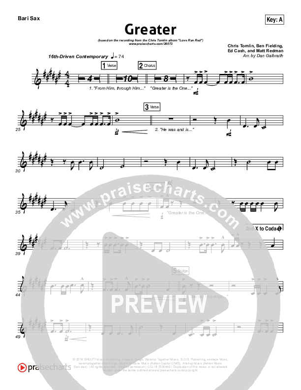 Greater Bari Sax (Chris Tomlin)