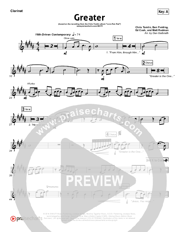 Greater Wind Pack (Chris Tomlin)