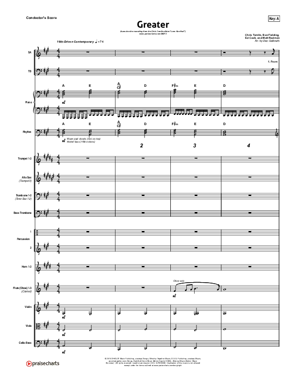 Greater Orchestration (Chris Tomlin)