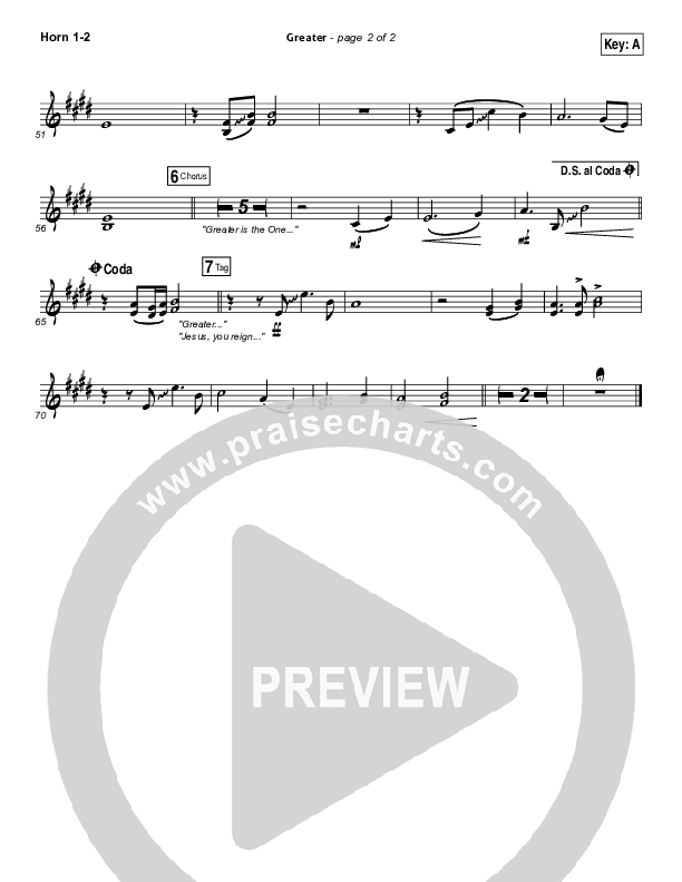 Greater French Horn 1/2 (Chris Tomlin)