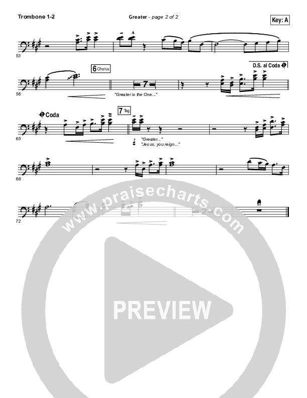 Greater Trombone 1/2 (Chris Tomlin)