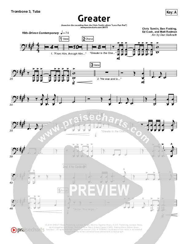 Greater Trombone 3/Tuba (Chris Tomlin)