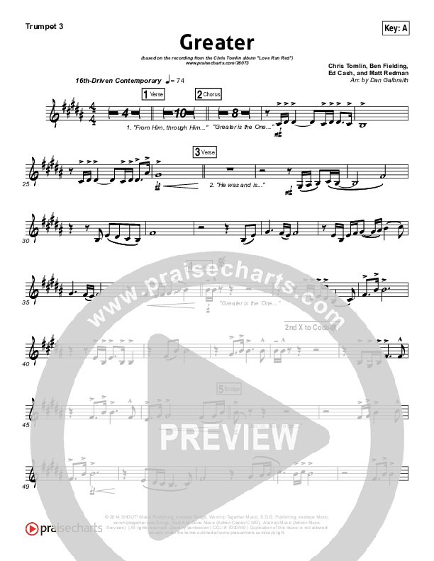 Greater Trumpet 3 (Chris Tomlin)