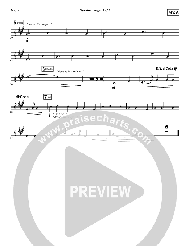 Greater Viola (Chris Tomlin)