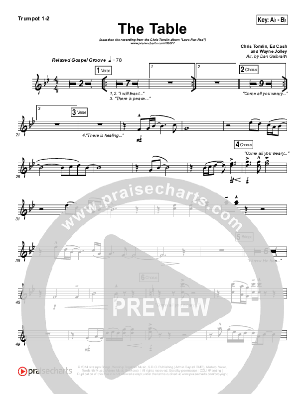 The Table Brass Pack (Chris Tomlin)