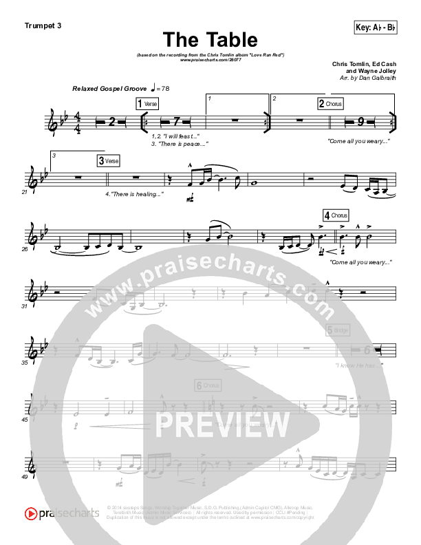 The Table Trumpet 3 (Chris Tomlin)