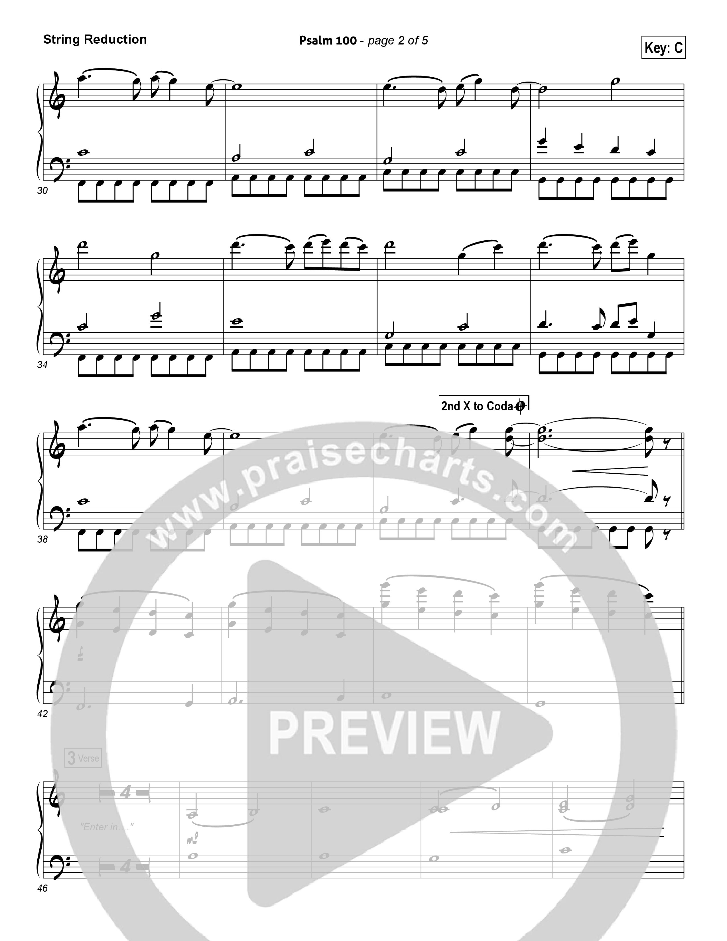 Psalm 100 String Reduction (Chris Tomlin)