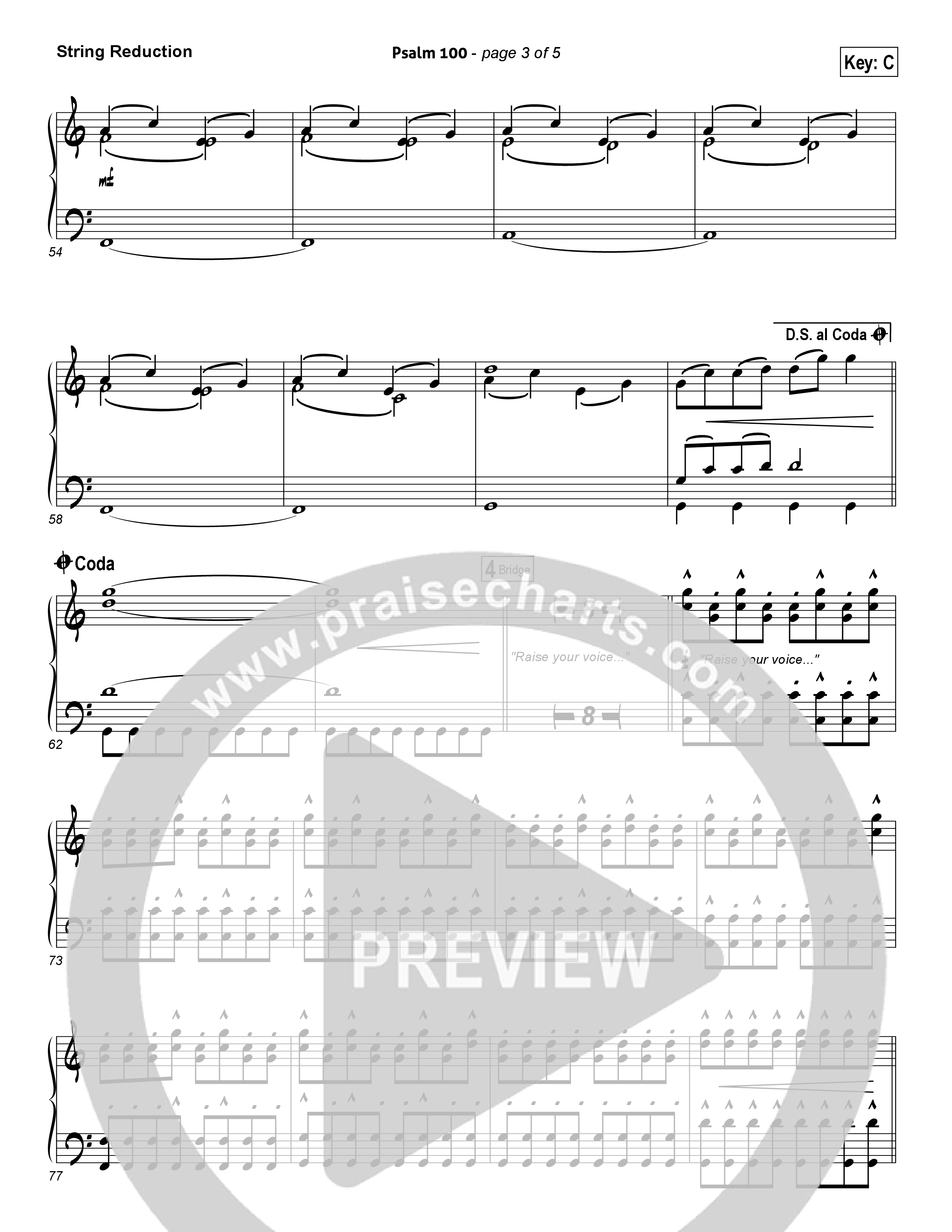 Psalm 100 String Reduction (Chris Tomlin)