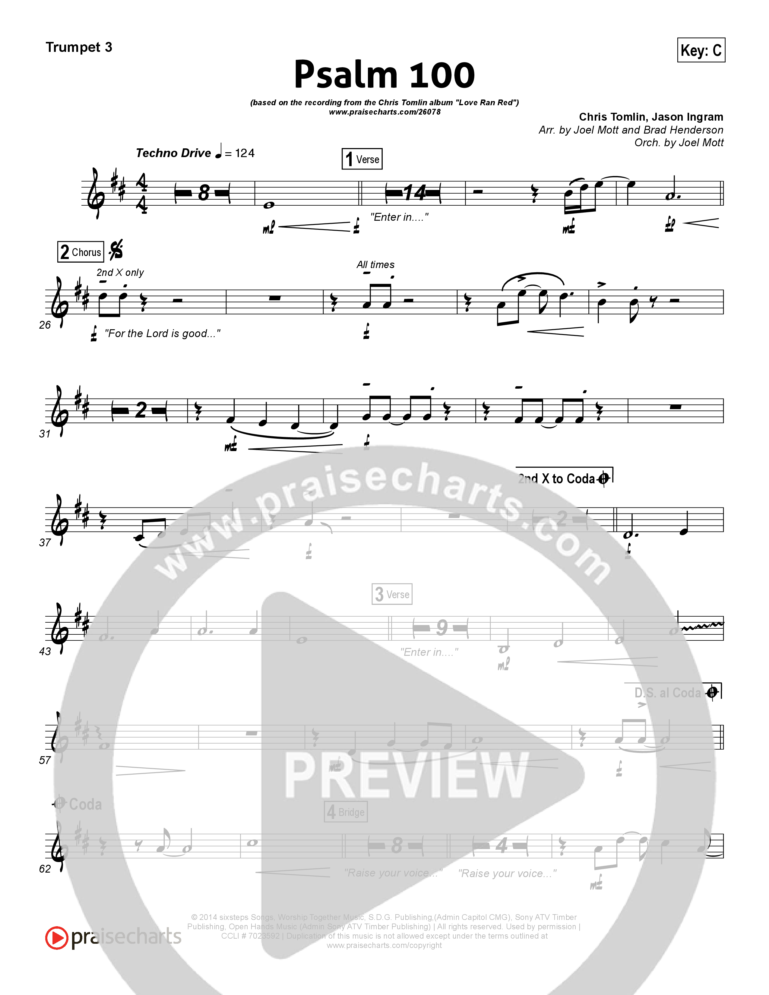 Psalm 100 Trumpet 3 (Chris Tomlin)