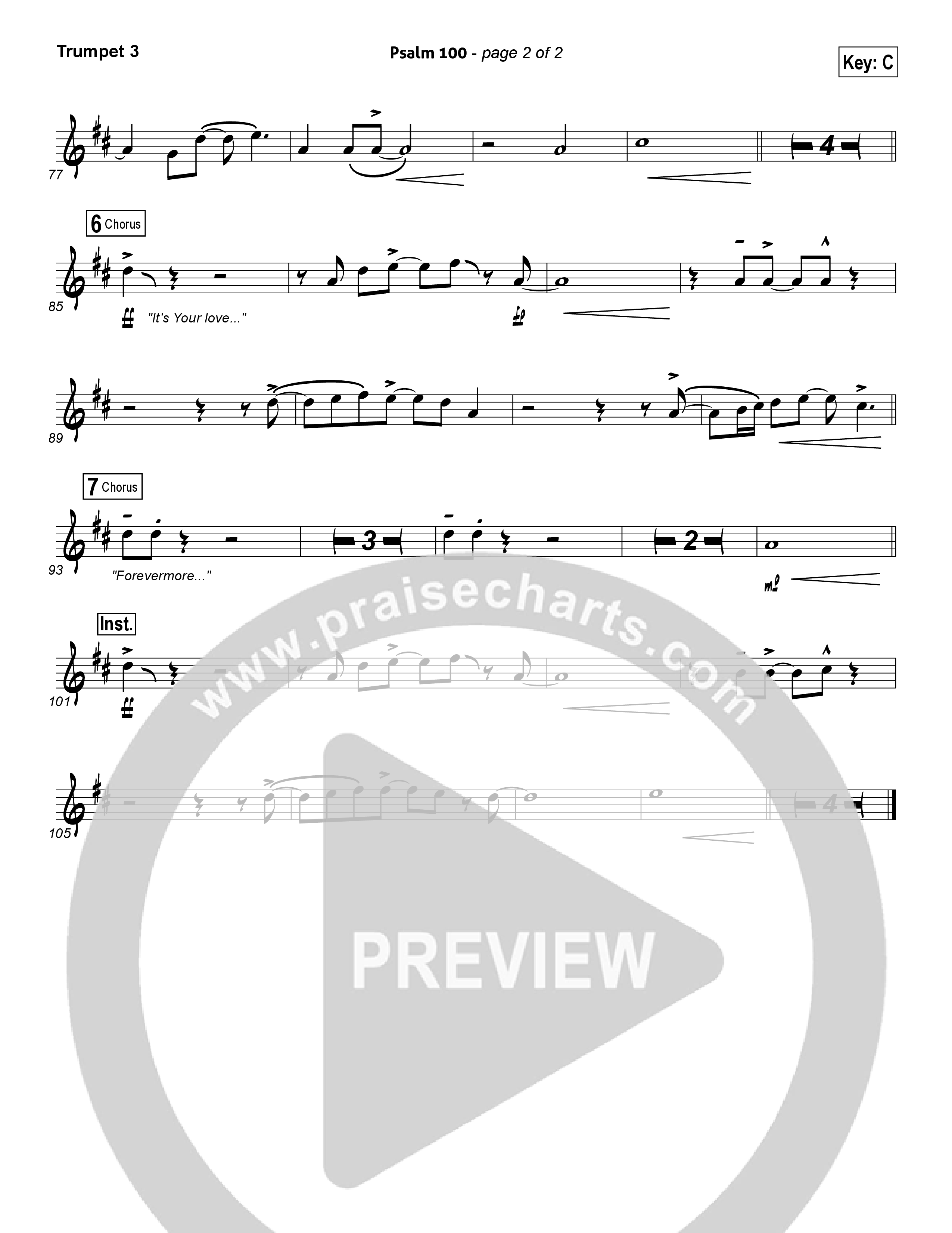 Psalm 100 Trumpet 3 (Chris Tomlin)