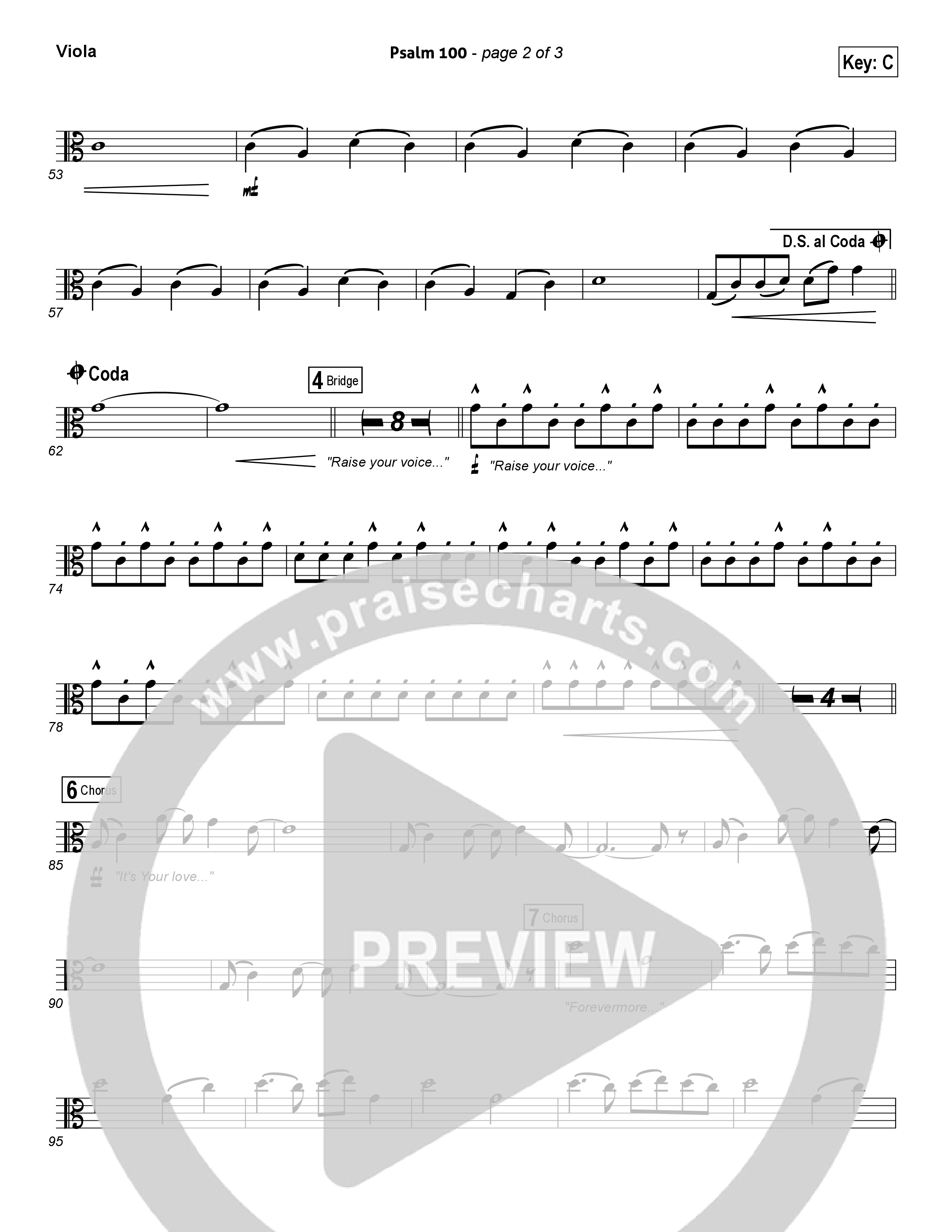 Psalm 100 Viola (Chris Tomlin)