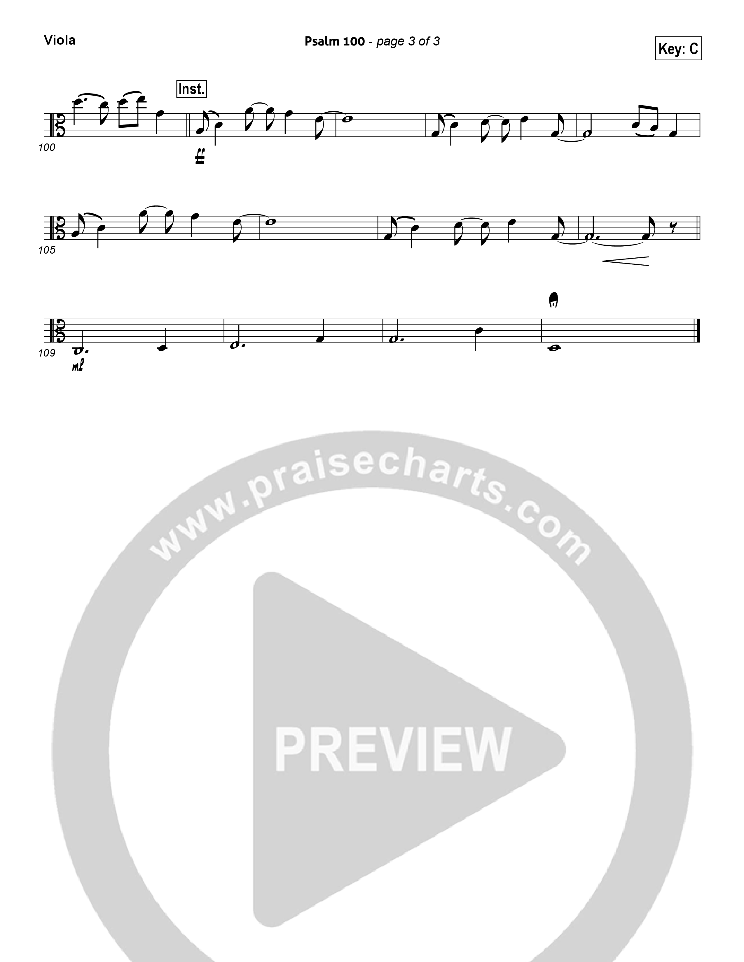 Psalm 100 Viola (Chris Tomlin)