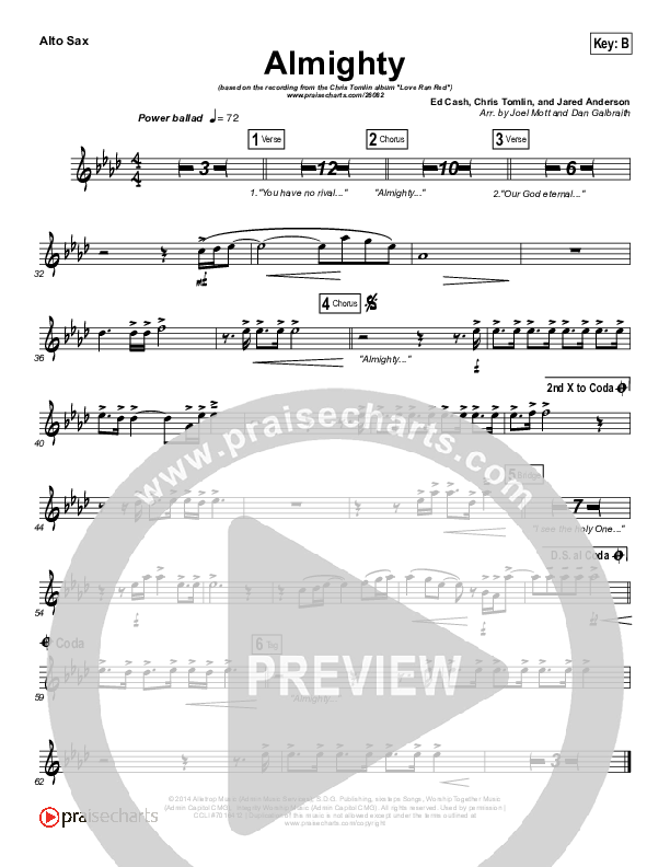 Almighty Alto Sax (Chris Tomlin)