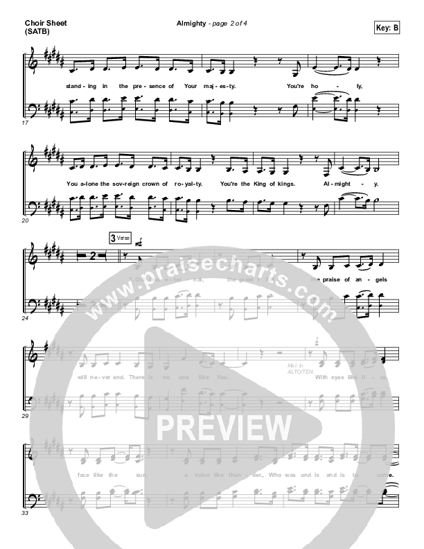 Almighty Choir Vocals (SATB) (Chris Tomlin)