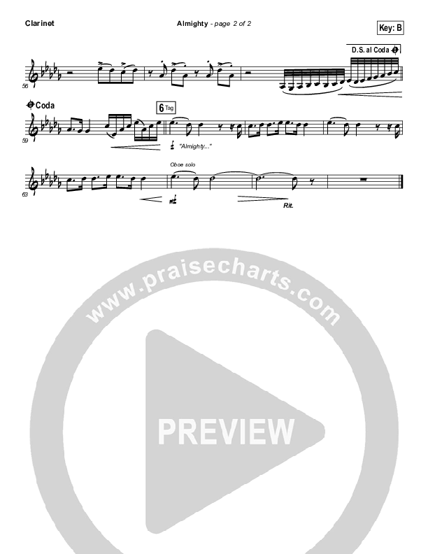 Almighty Clarinet (Chris Tomlin)