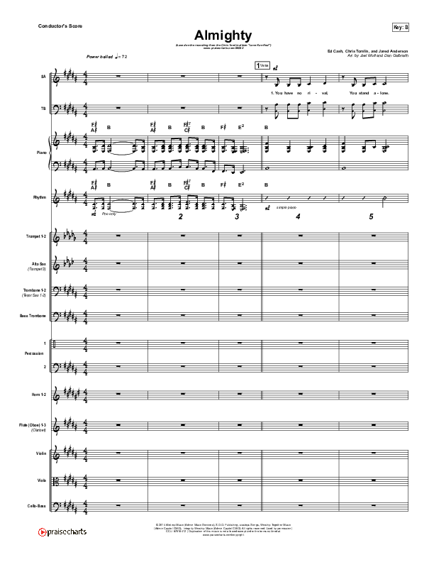 Almighty Conductor's Score (Chris Tomlin)