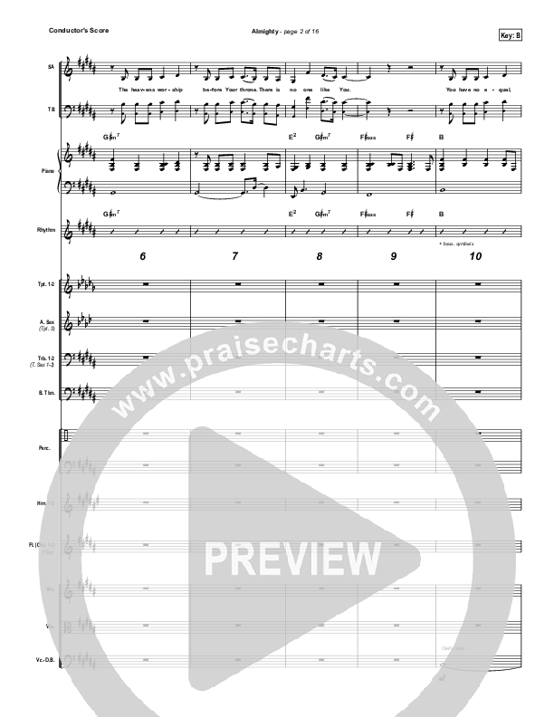 Almighty Conductor's Score (Chris Tomlin)