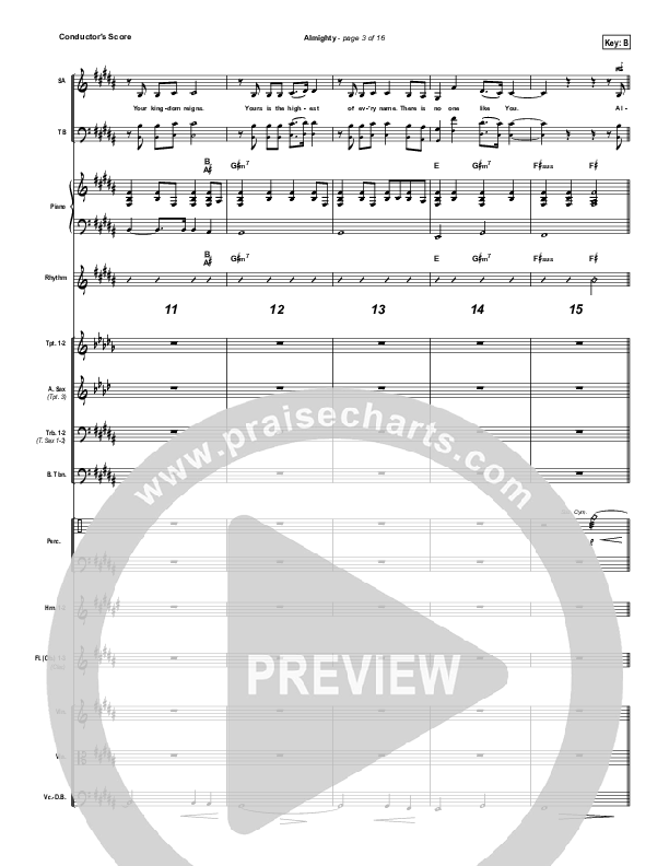 Almighty Conductor's Score (Chris Tomlin)