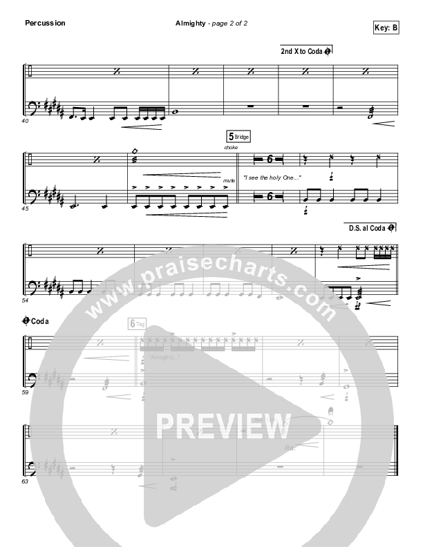 Almighty Percussion (Chris Tomlin)