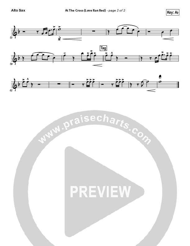 At The Cross (Love Ran Red) Alto Sax (Chris Tomlin)