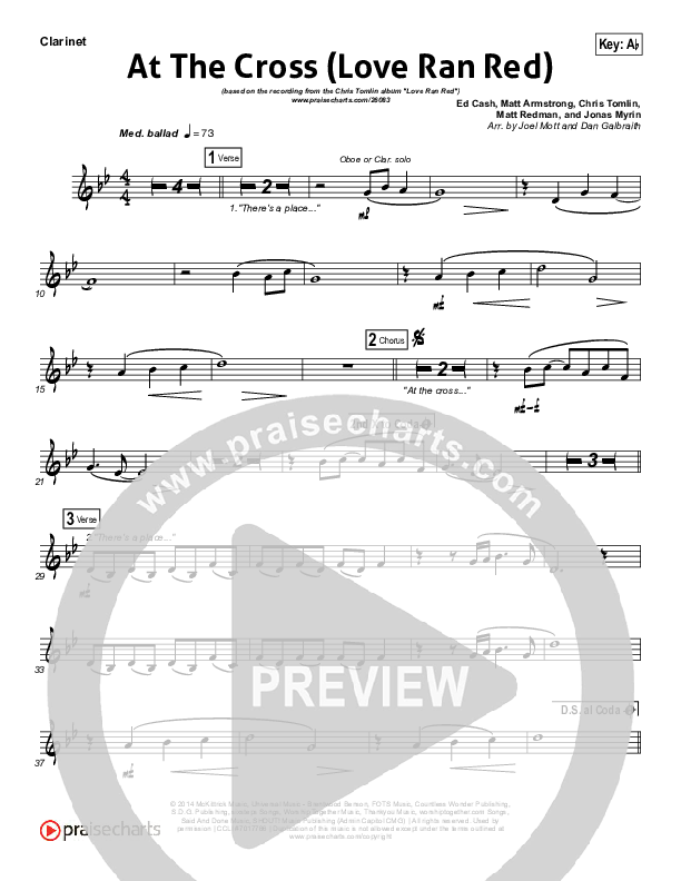 At The Cross (Love Ran Red) Wind Pack (Chris Tomlin)