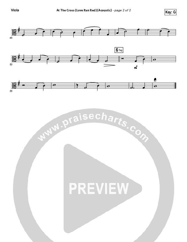 At The Cross (Love Ran Red) (Acoustic) Viola (Chris Tomlin)