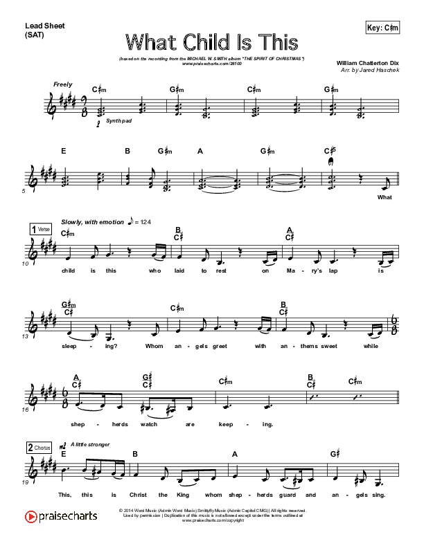 What Child Is This Lead (SAT) (Michael W. Smith)