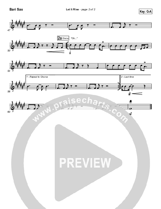 Let It Rise Bari Sax (Holland Davis)