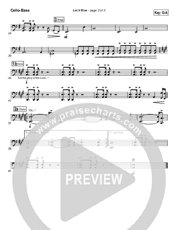 Let It Rise Cello/Bass (Holland Davis)