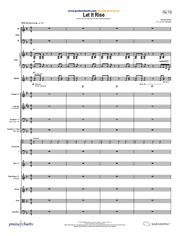 Let It Rise Conductor's Score (Holland Davis)