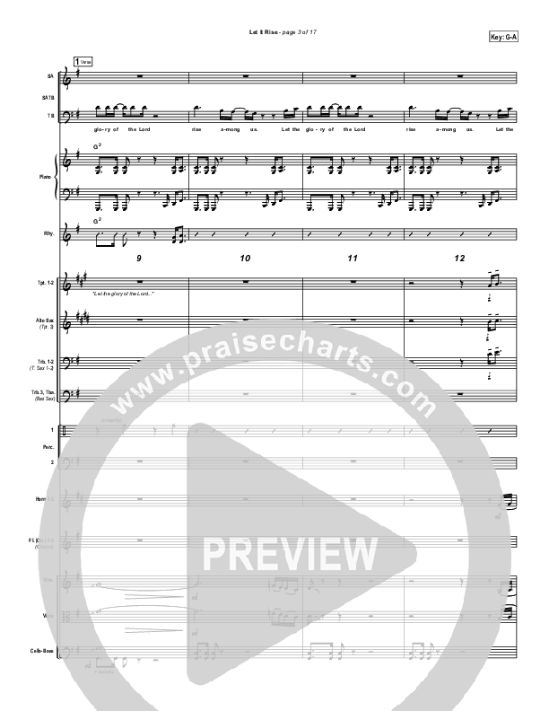 Let It Rise Conductor's Score (Holland Davis)