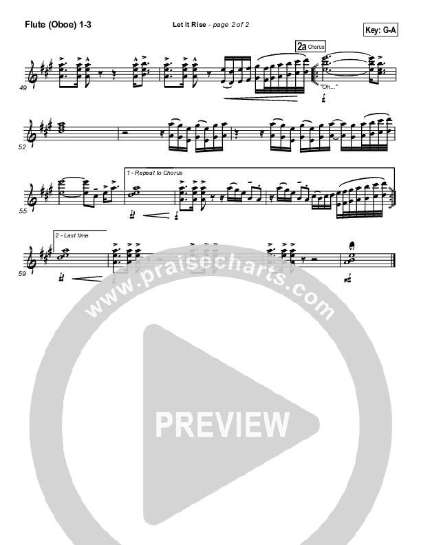 Let It Rise Flute/Oboe 1/2/3 (Holland Davis)
