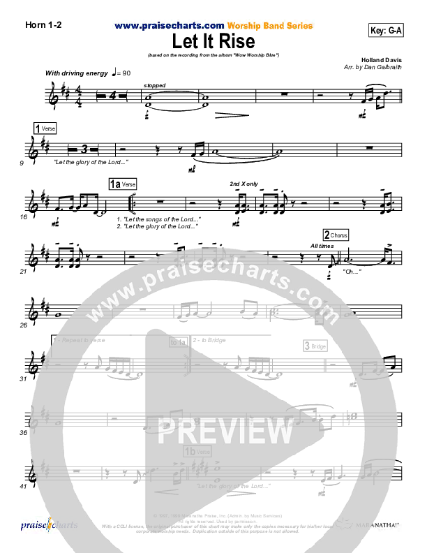 Let It Rise French Horn 1/2 (Holland Davis)