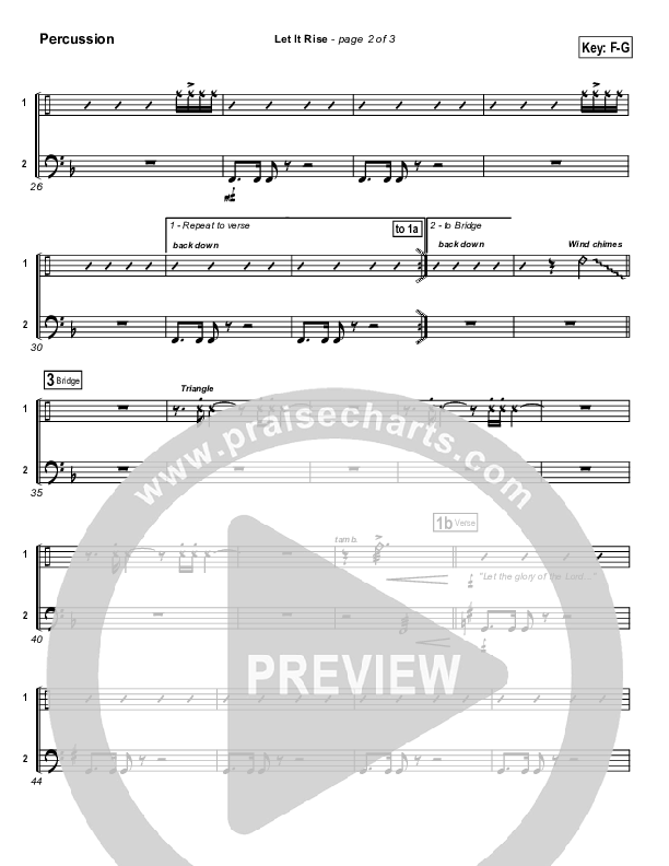 Let It Rise Percussion (Holland Davis)