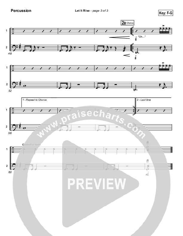 Let It Rise Percussion (Holland Davis)