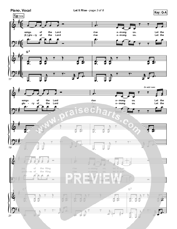 Let It Rise Piano/Vocal (Holland Davis)