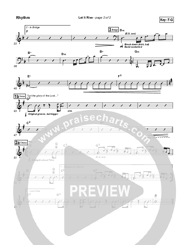 Let It Rise Rhythm Chart (Holland Davis)