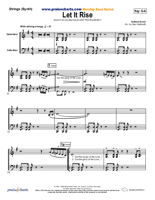 Let It Rise Synth Strings (Holland Davis)