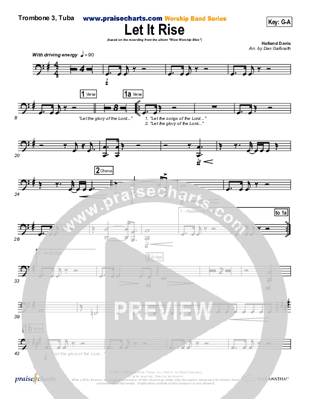 Let It Rise Trombone 3/Tuba (Holland Davis)