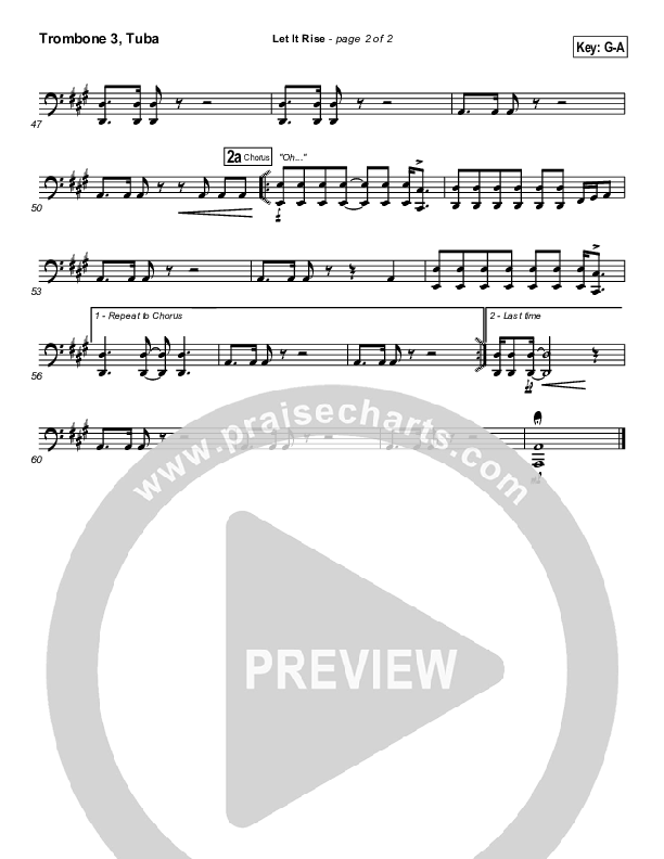 Let It Rise Trombone 3/Tuba (Holland Davis)