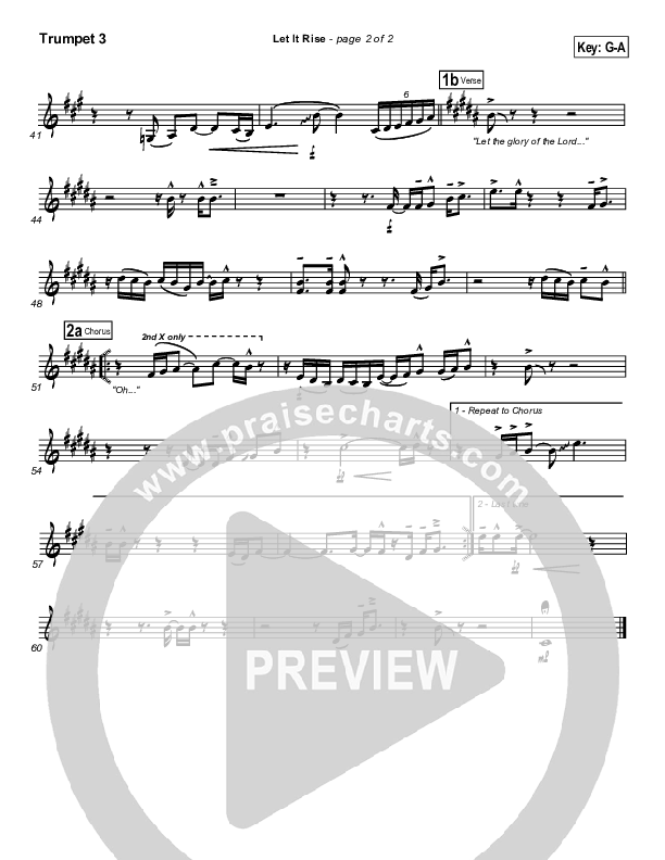 Let It Rise Trumpet 3 (Holland Davis)